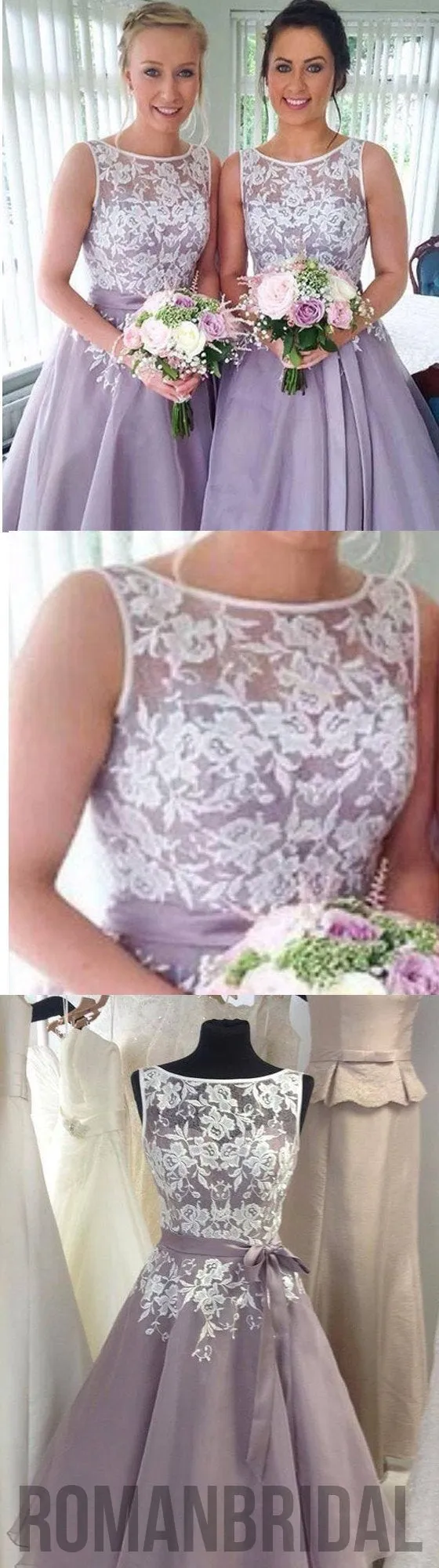Most Popular Junior Pretty Organza Bateau Off Shoulder Lace Short Bridesmaid Dresses, WG31