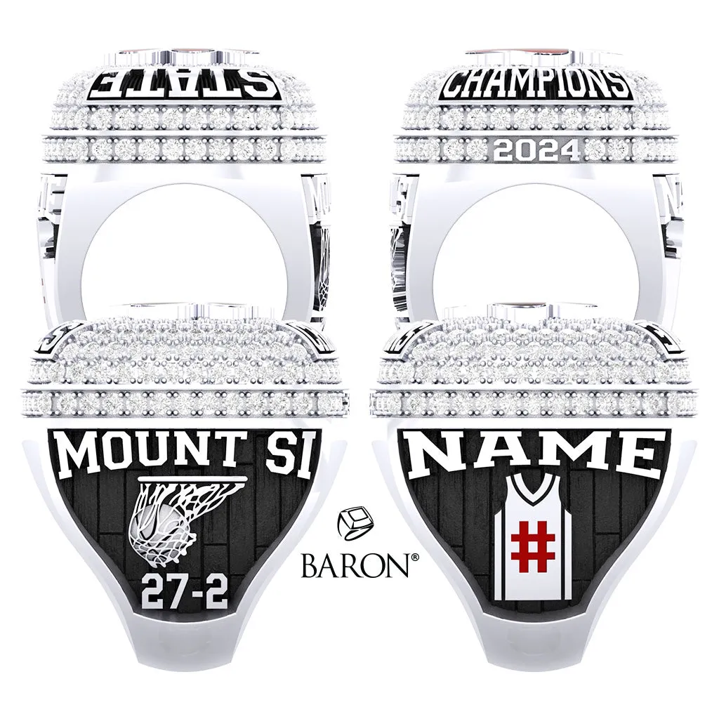 Mount Si Wildcat Basketball 2024 Championship Ring - Design 4.3