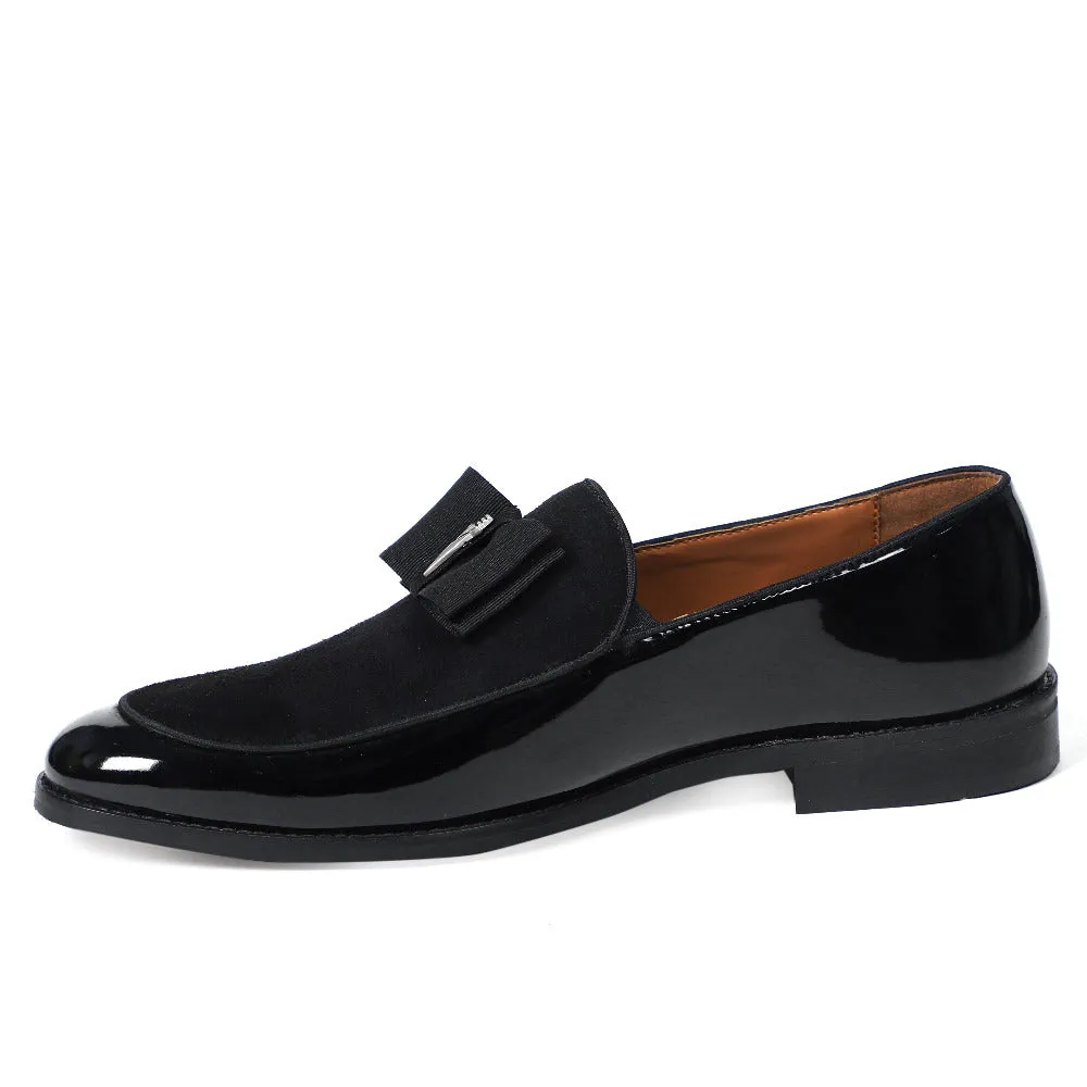 NICHE Black Patent Brooch Loafers