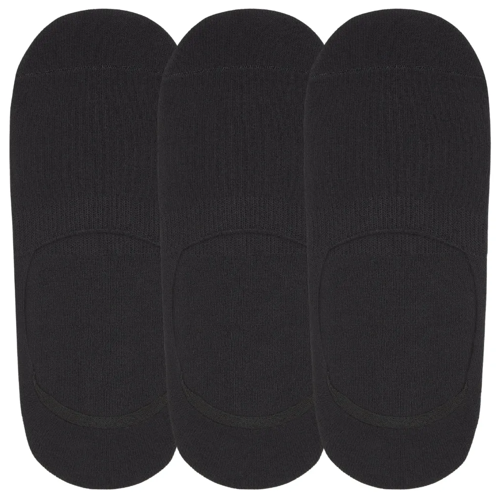 No-Show Invisible Basic Boat Socks with Wide Opening and Anti Slip Heel Gel