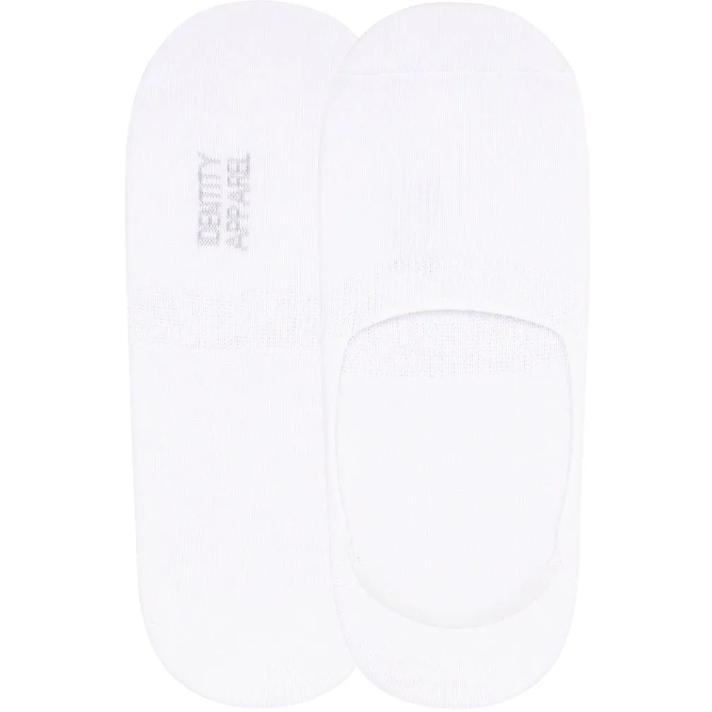 No-Show Invisible Basic Boat Socks with Wide Opening and Anti Slip Heel Gel