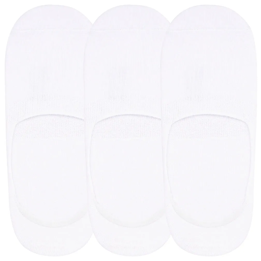 No-Show Invisible Basic Boat Socks with Wide Opening and Anti Slip Heel Gel
