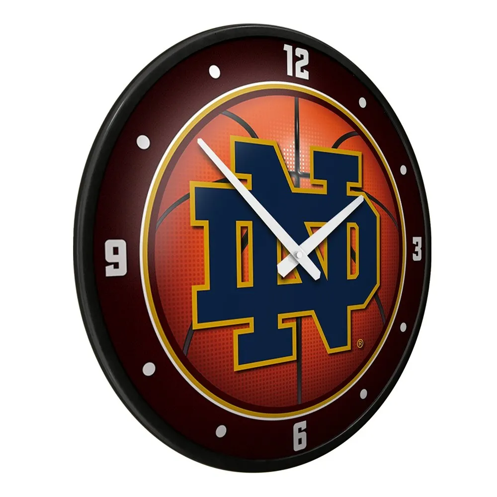 Notre Dame Fighting Irish: Basketball - Modern Disc Wall Clock