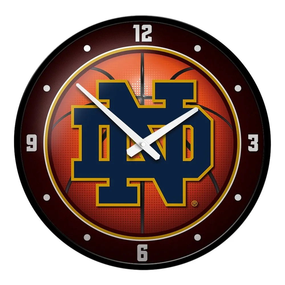 Notre Dame Fighting Irish: Basketball - Modern Disc Wall Clock
