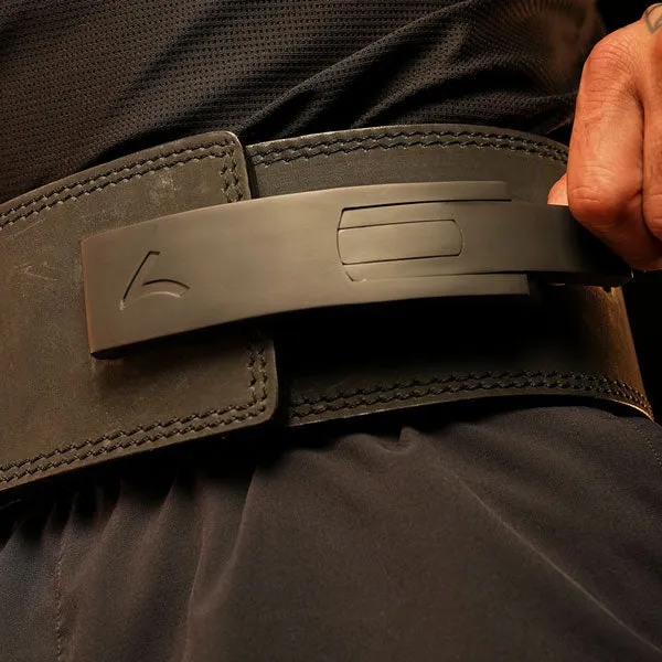 Nubik Leather Lifting Belt w/ Stainless Steel Buckle (13MM)