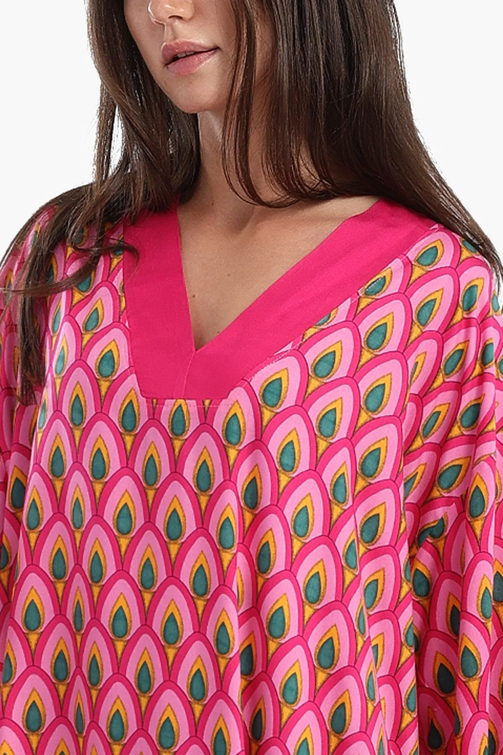 Oversized All Over Print Dress