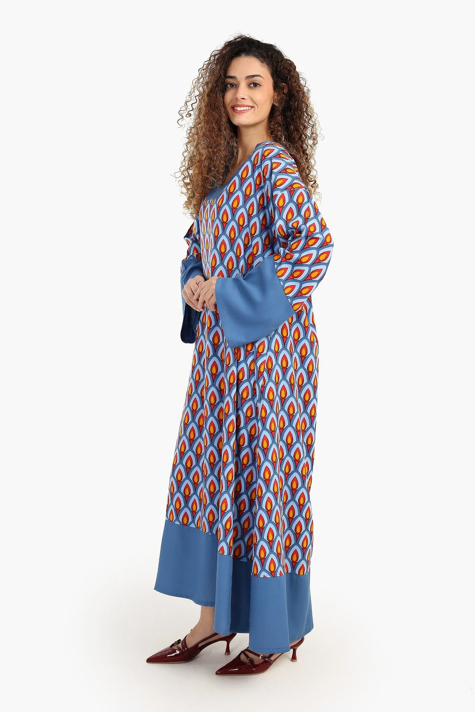 Oversized All Over Print Dress