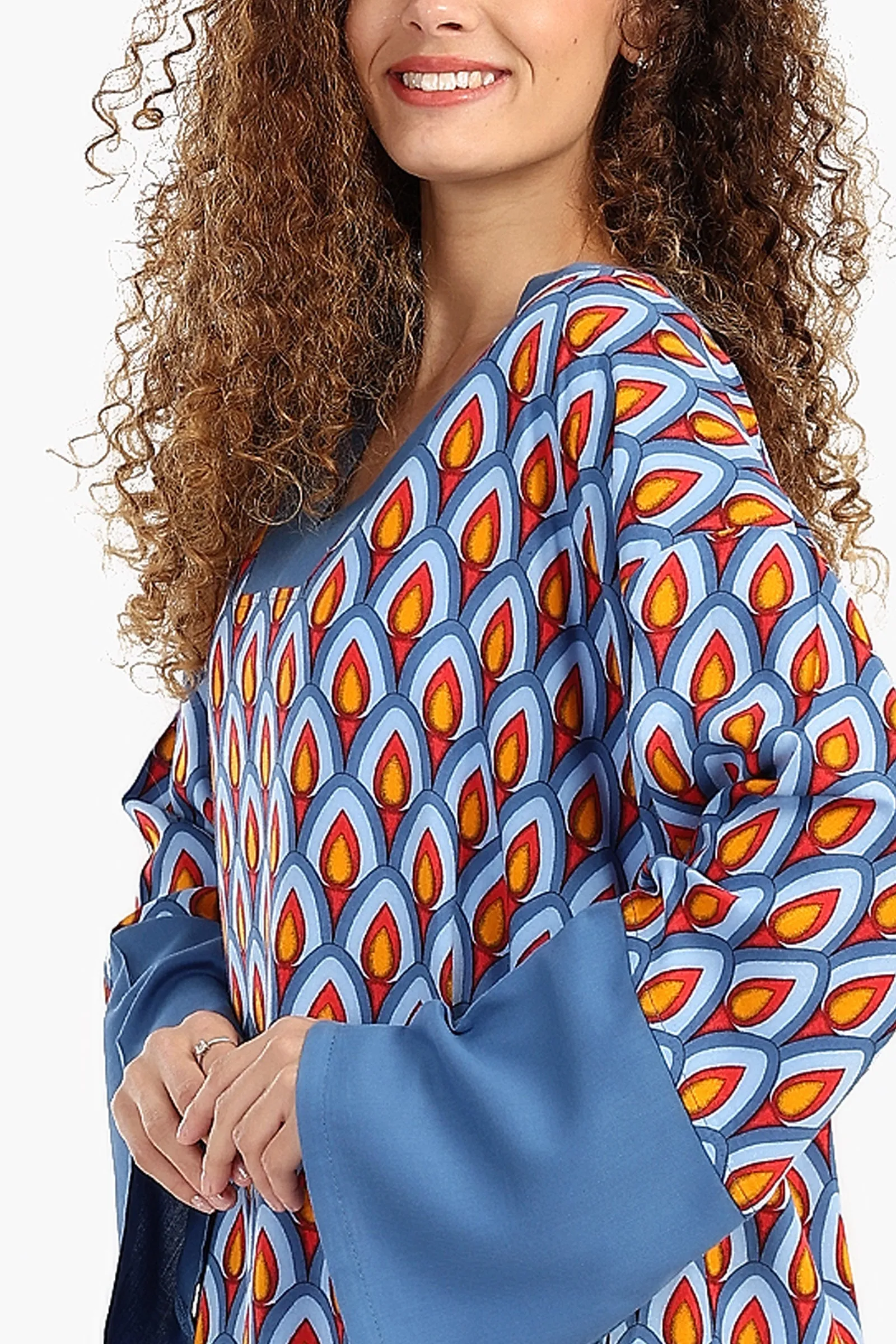Oversized All Over Print Dress