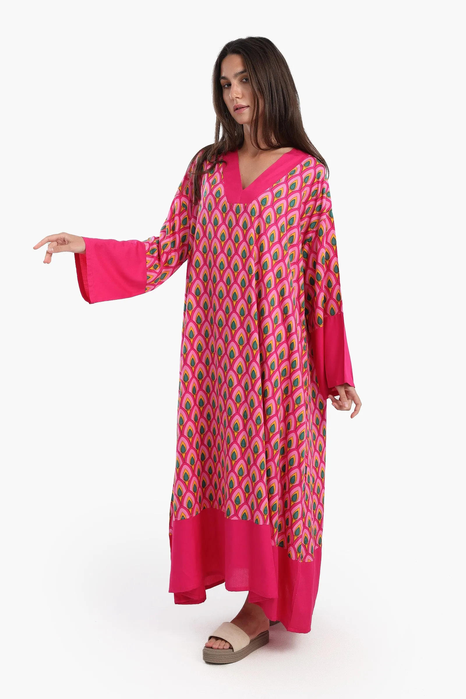 Oversized All Over Print Dress
