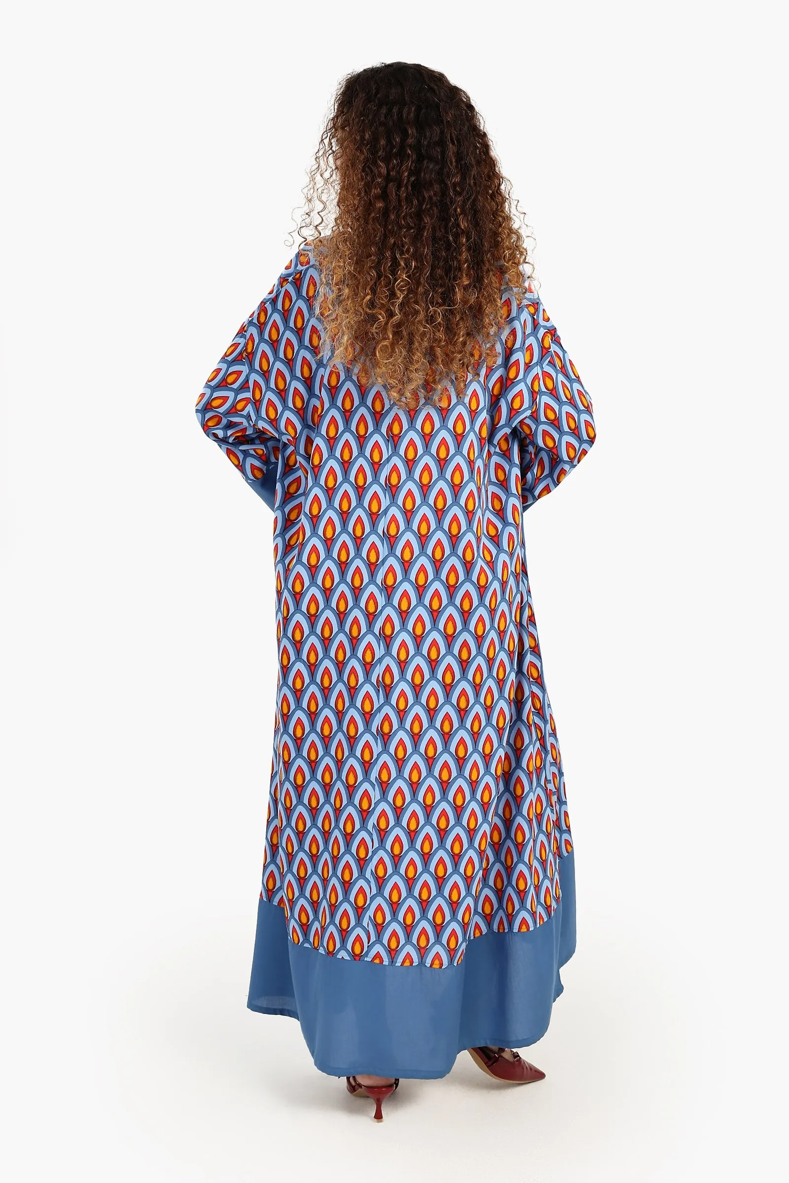 Oversized All Over Print Dress