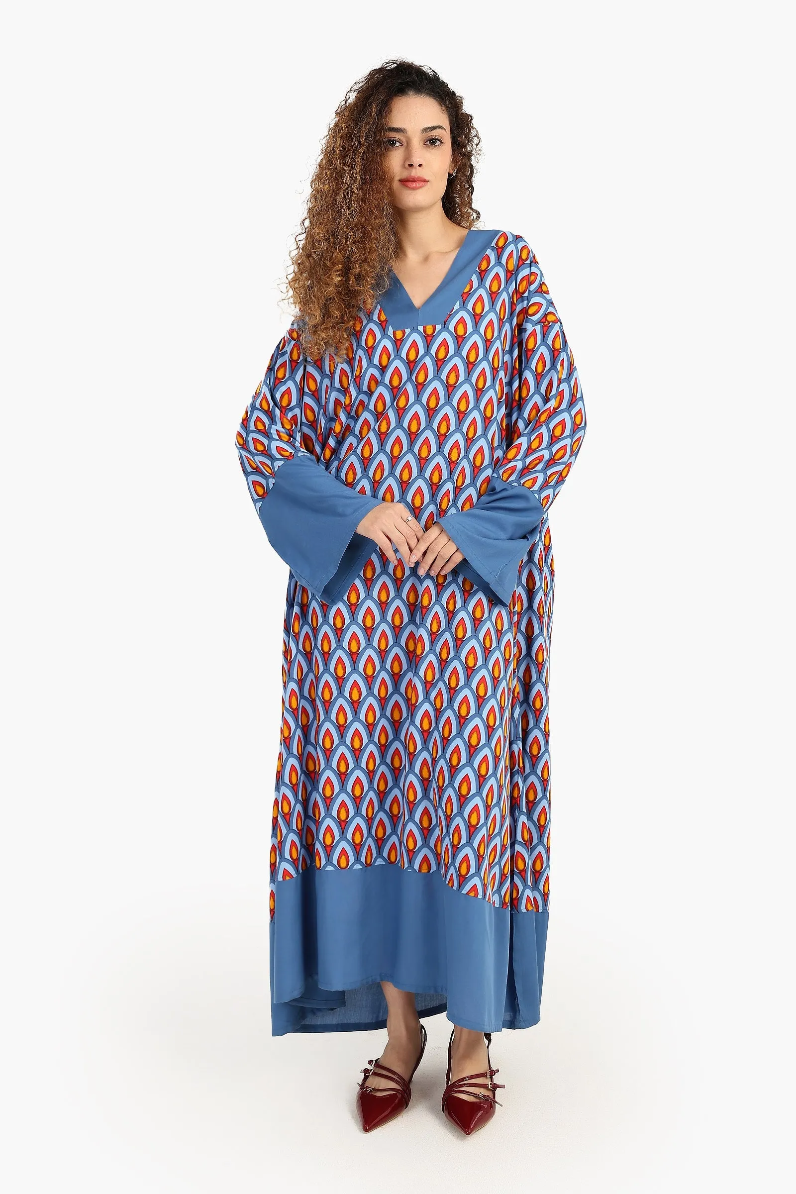 Oversized All Over Print Dress