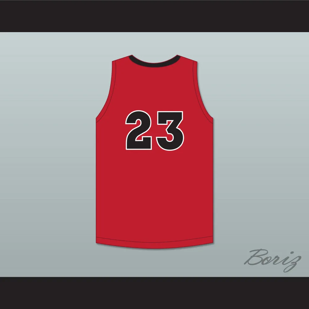 Patrick Baldwin Jr 23 Sussex Hamilton High School Chargers Red Basketball Jersey 1