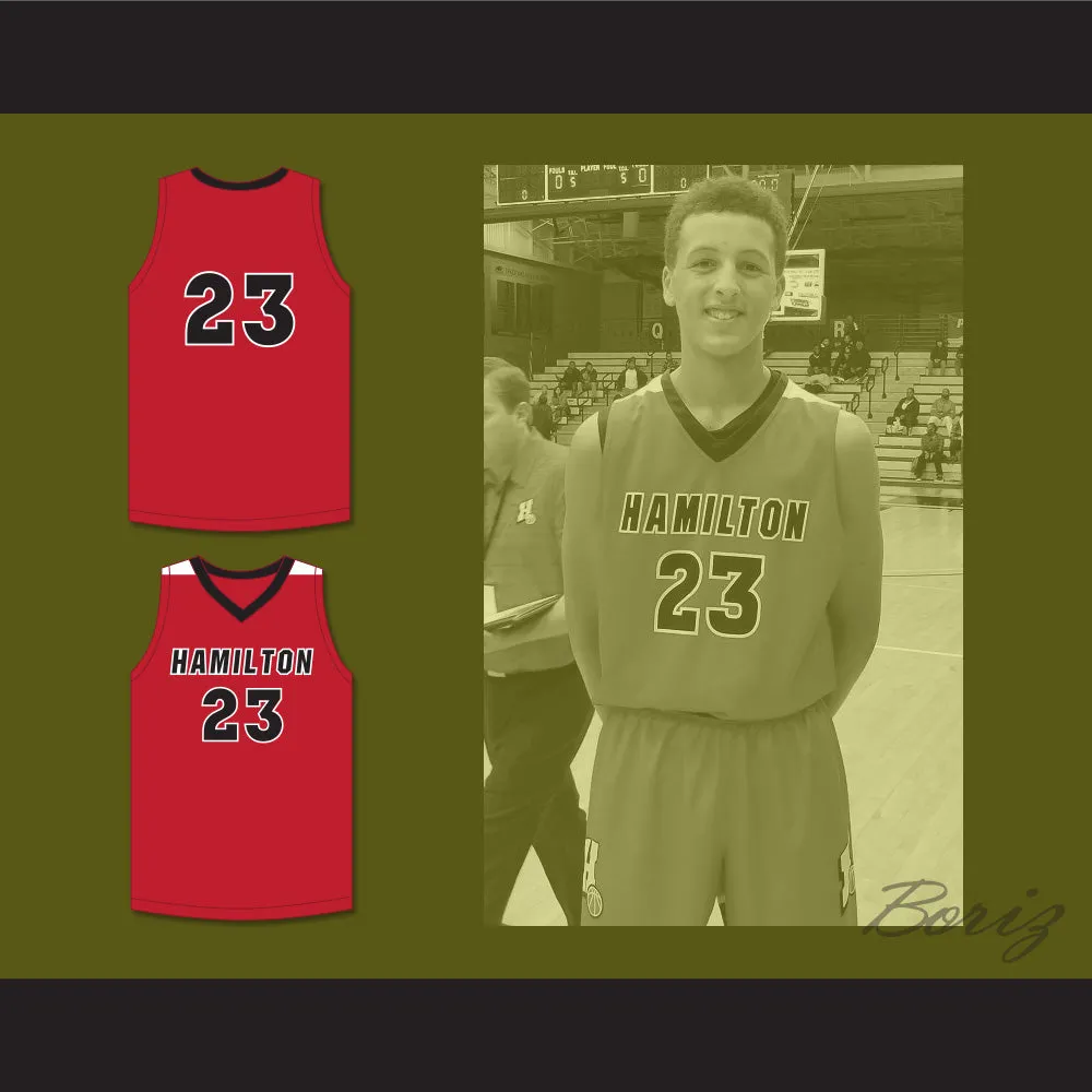 Patrick Baldwin Jr 23 Sussex Hamilton High School Chargers Red Basketball Jersey 1