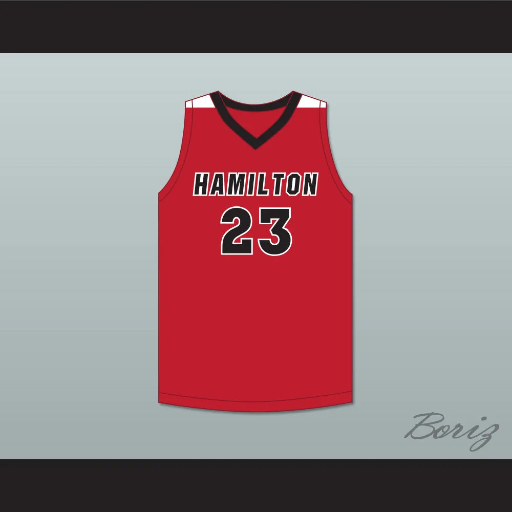 Patrick Baldwin Jr 23 Sussex Hamilton High School Chargers Red Basketball Jersey 1