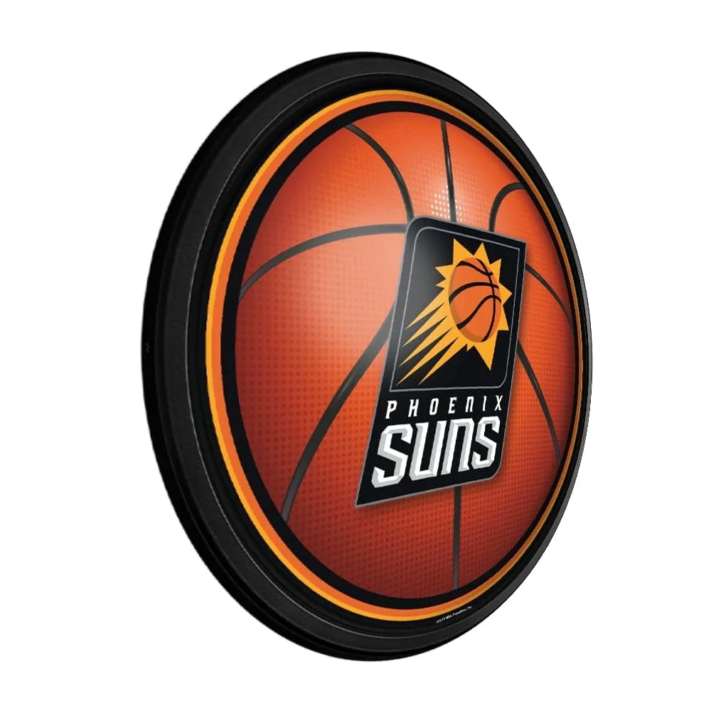 Phoenix Suns: Basketball - Round Slimline Lighted Wall Sign