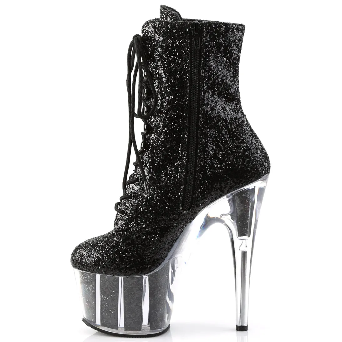 Pleaser ADORE 1020G Boots Black Glitter