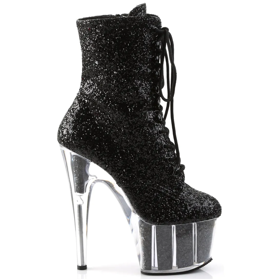 Pleaser ADORE 1020G Boots Black Glitter