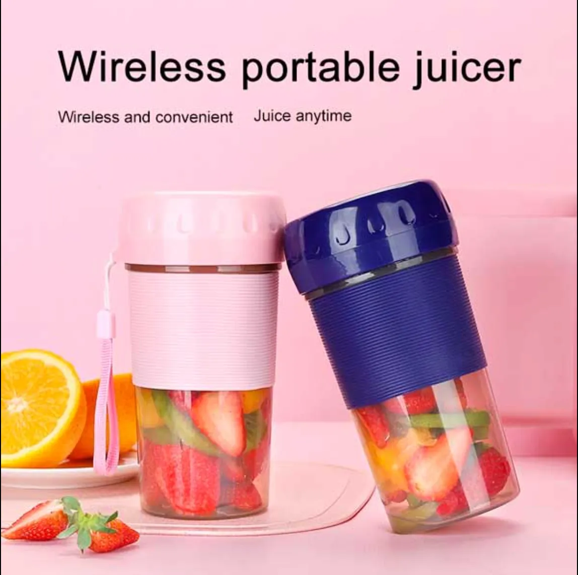 Portable Blender 4 Blades Juicer Cup (USB Rechargeable)