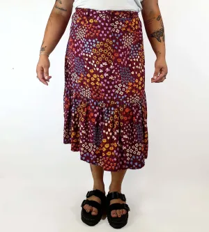 Princess Highway red floral print skirt size 16