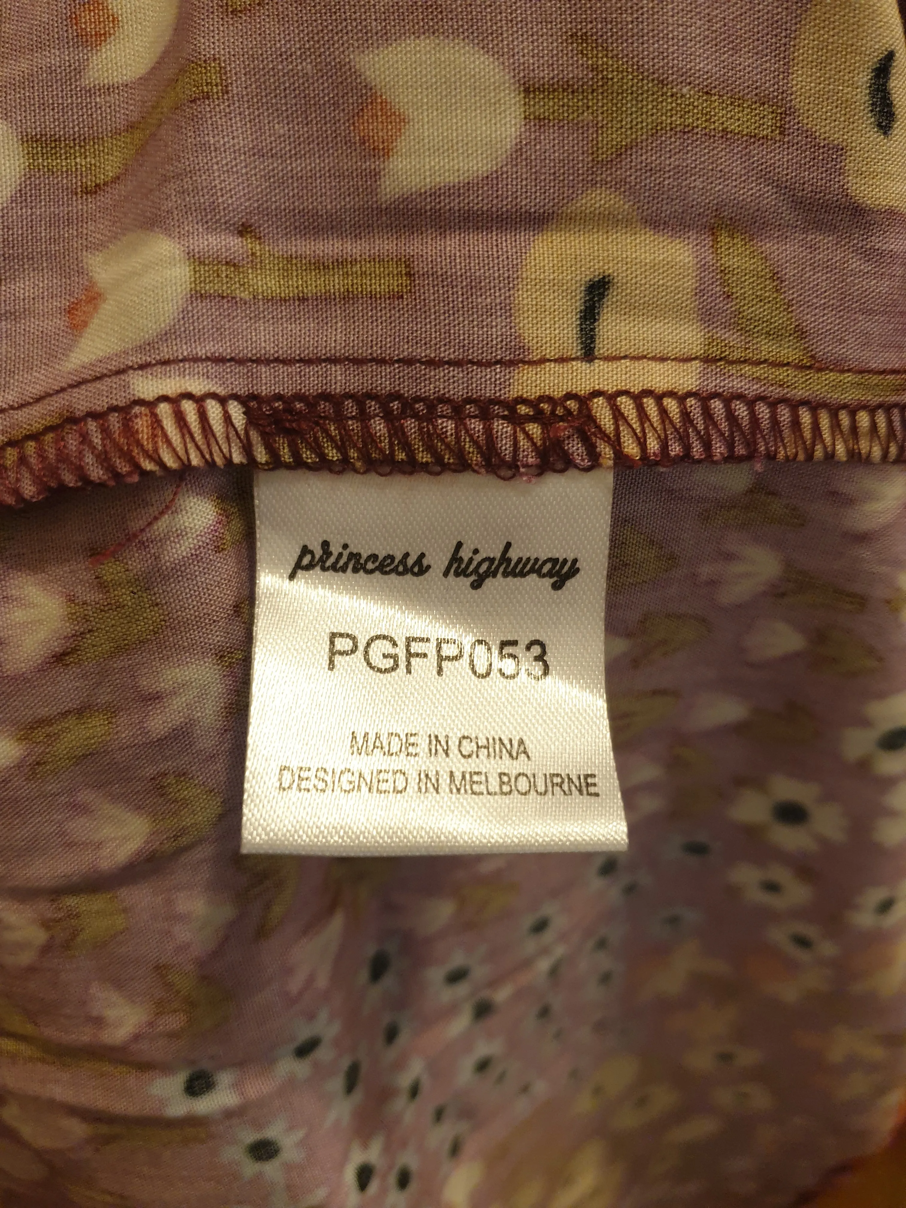 Princess Highway red floral print skirt size 16