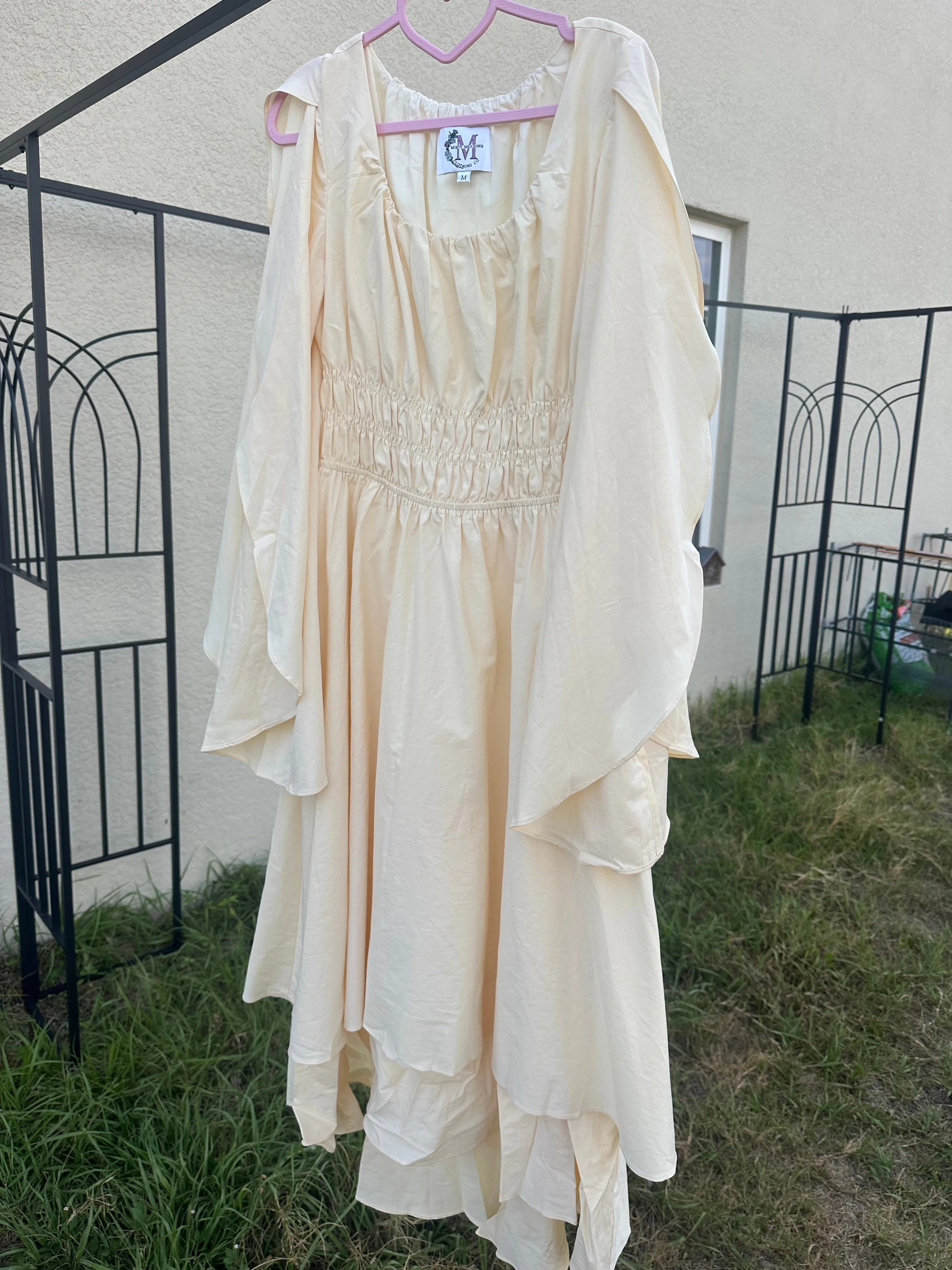 Renaissance Faire Cress Split Bell Sleeve! 100% COTTON!