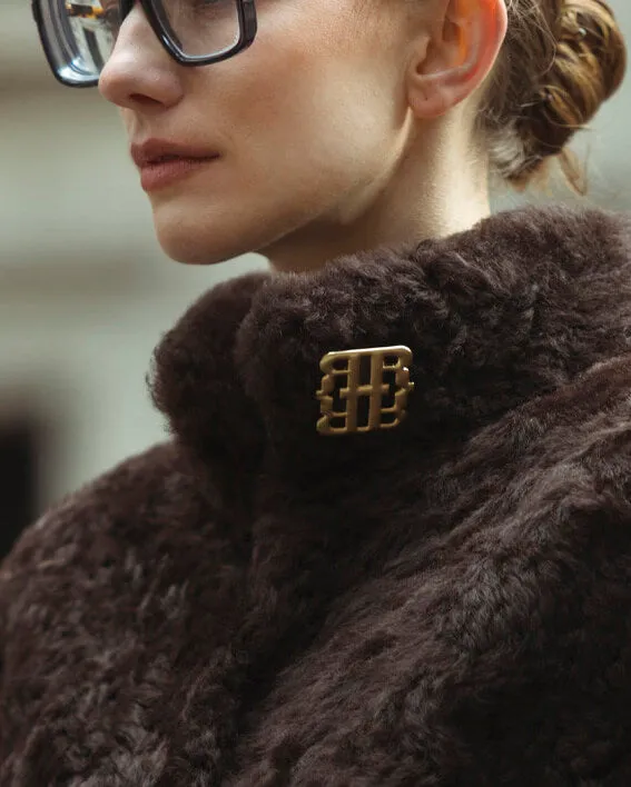 RH MONOGRAM BROOCH