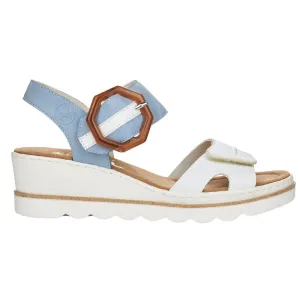 Rieker 67476-10 (Oyster) Weiss Ciel Sandals