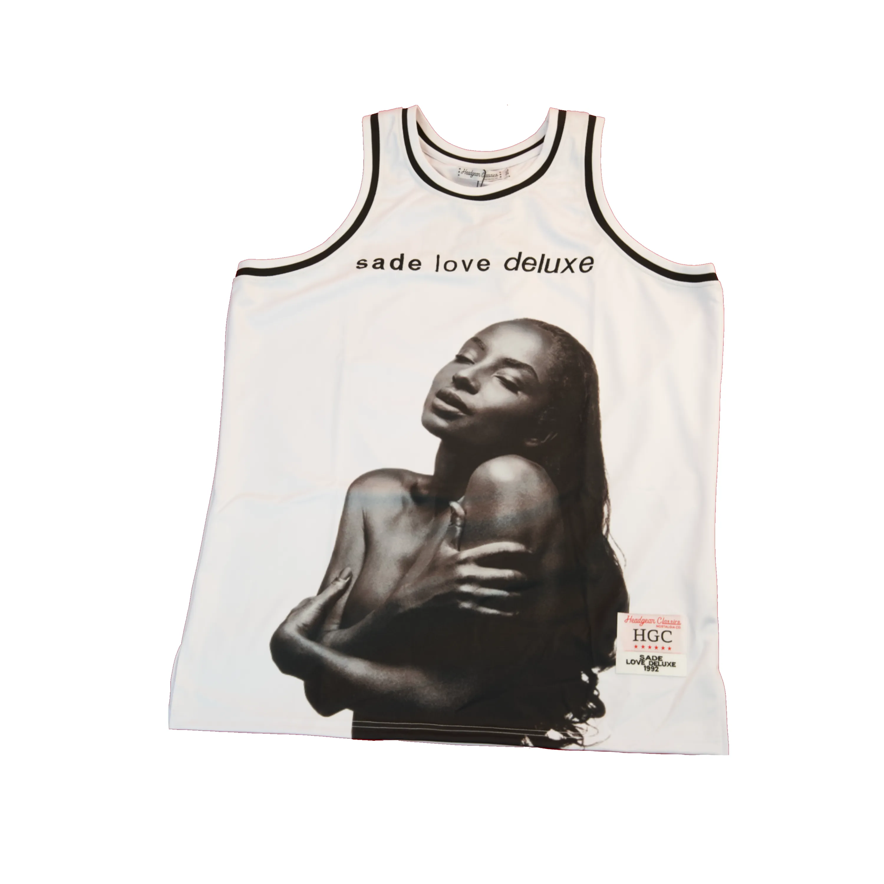 SADE LOVE WHITE BASKETBALL JERSEY