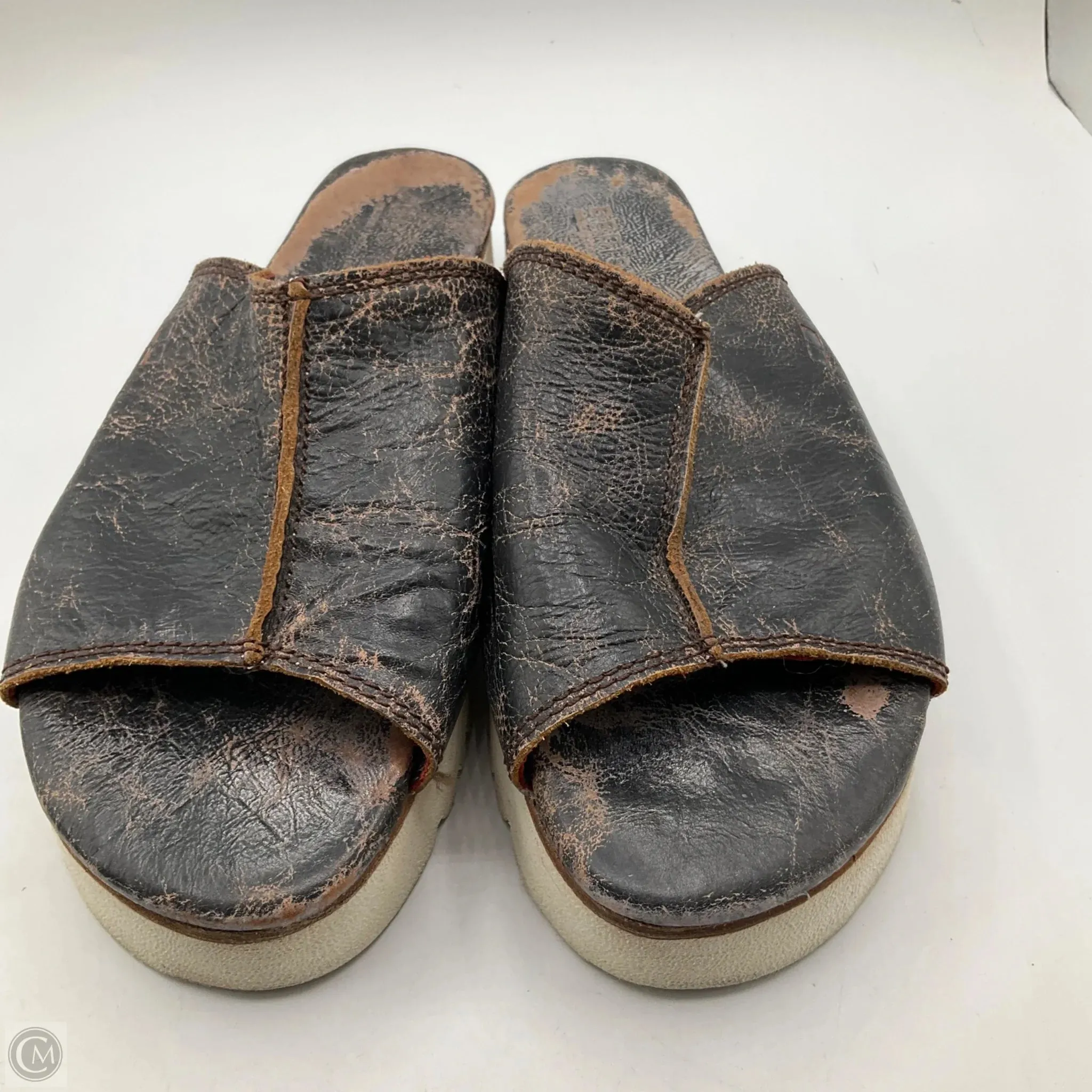 Sandals Flats By Bed Stu In Brown, Size: 9