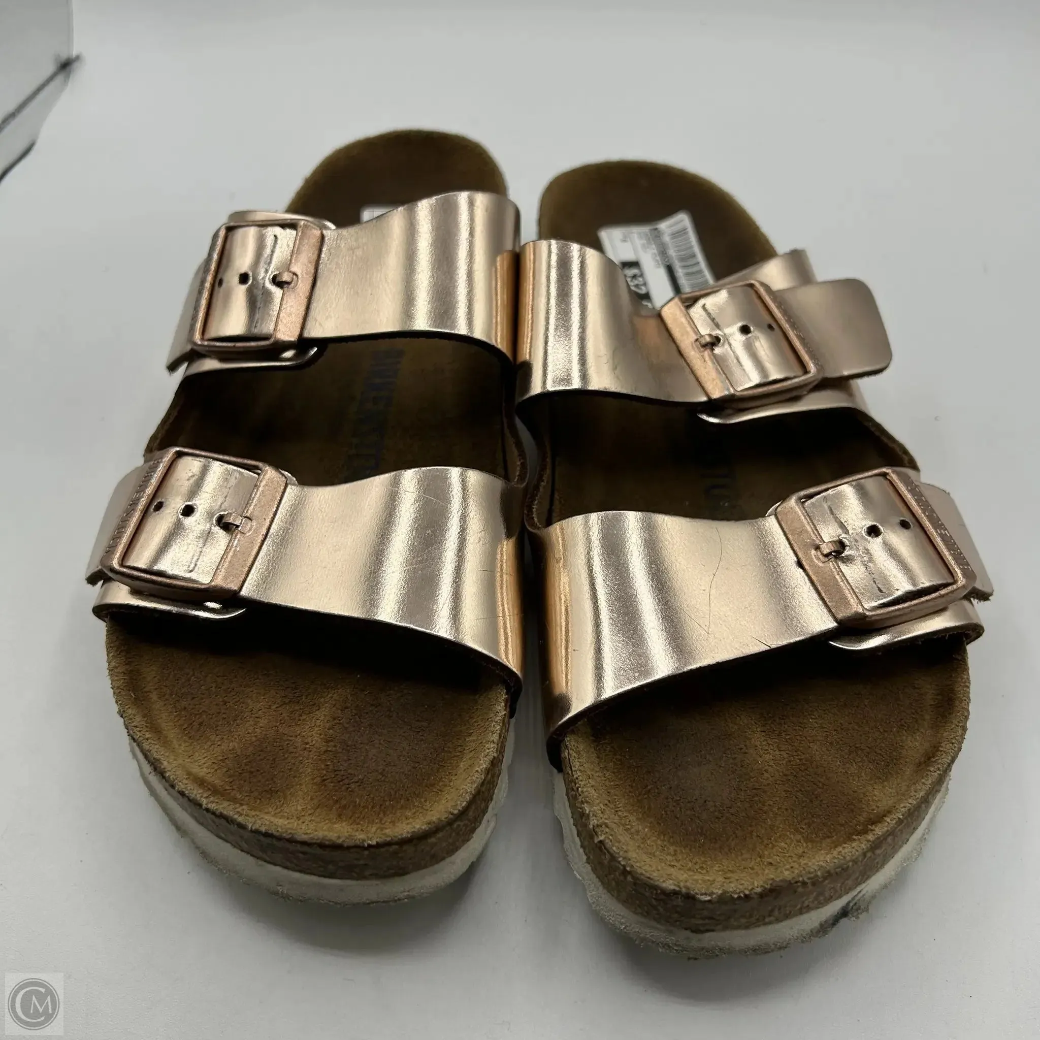 Sandals Flats By Birkenstock In Rose Gold, Size: 8
