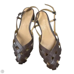 Sandals Flats By Journee In Brown, Size: 9.5