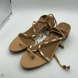 Sandals Heels Block By Free People In Tan, Size: 8.5