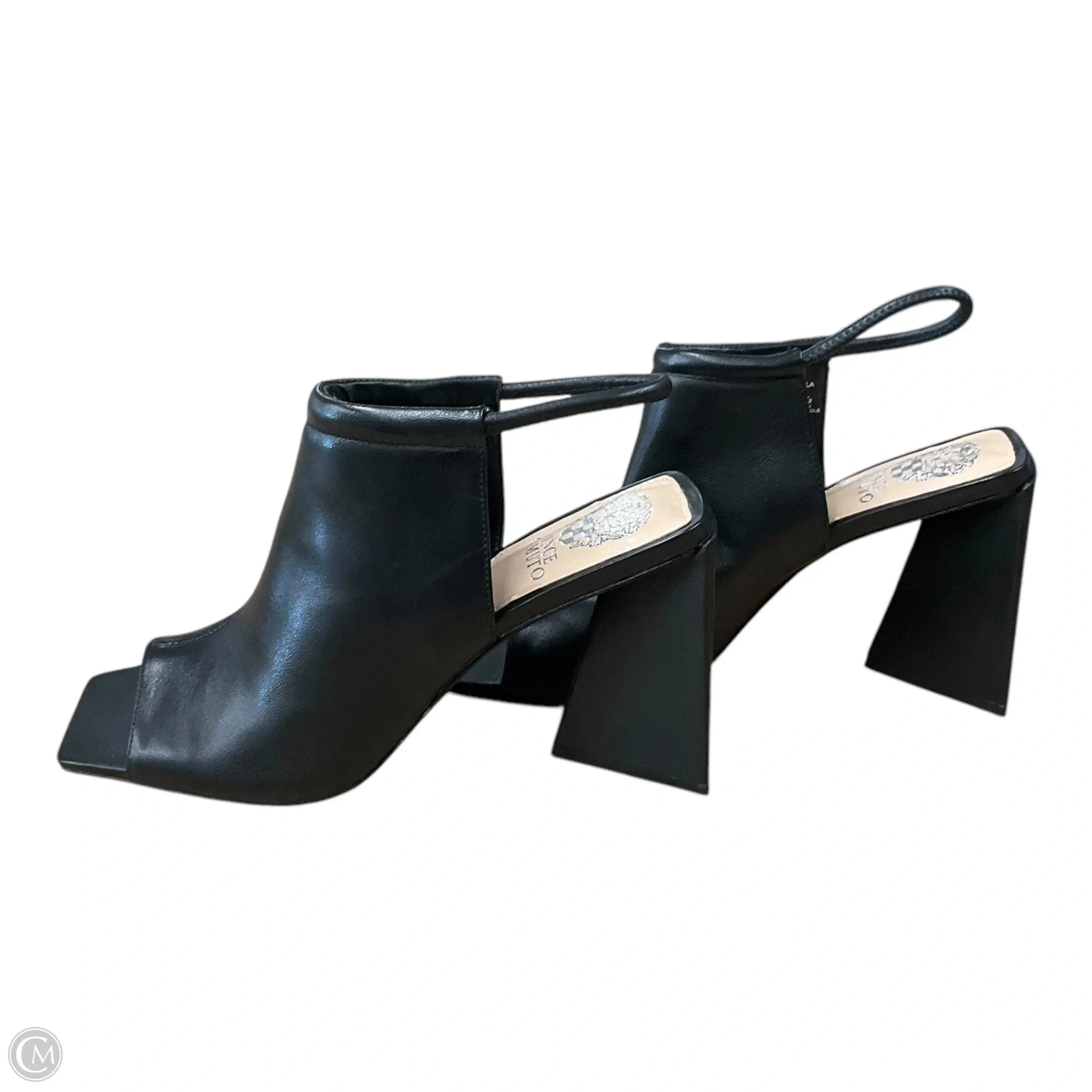 Sandals Heels Block By Vince Camuto In Black, Size: 8