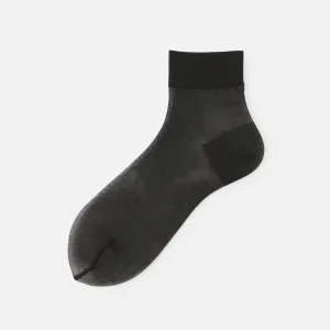 Sheer Solid Colour Ankle Socks