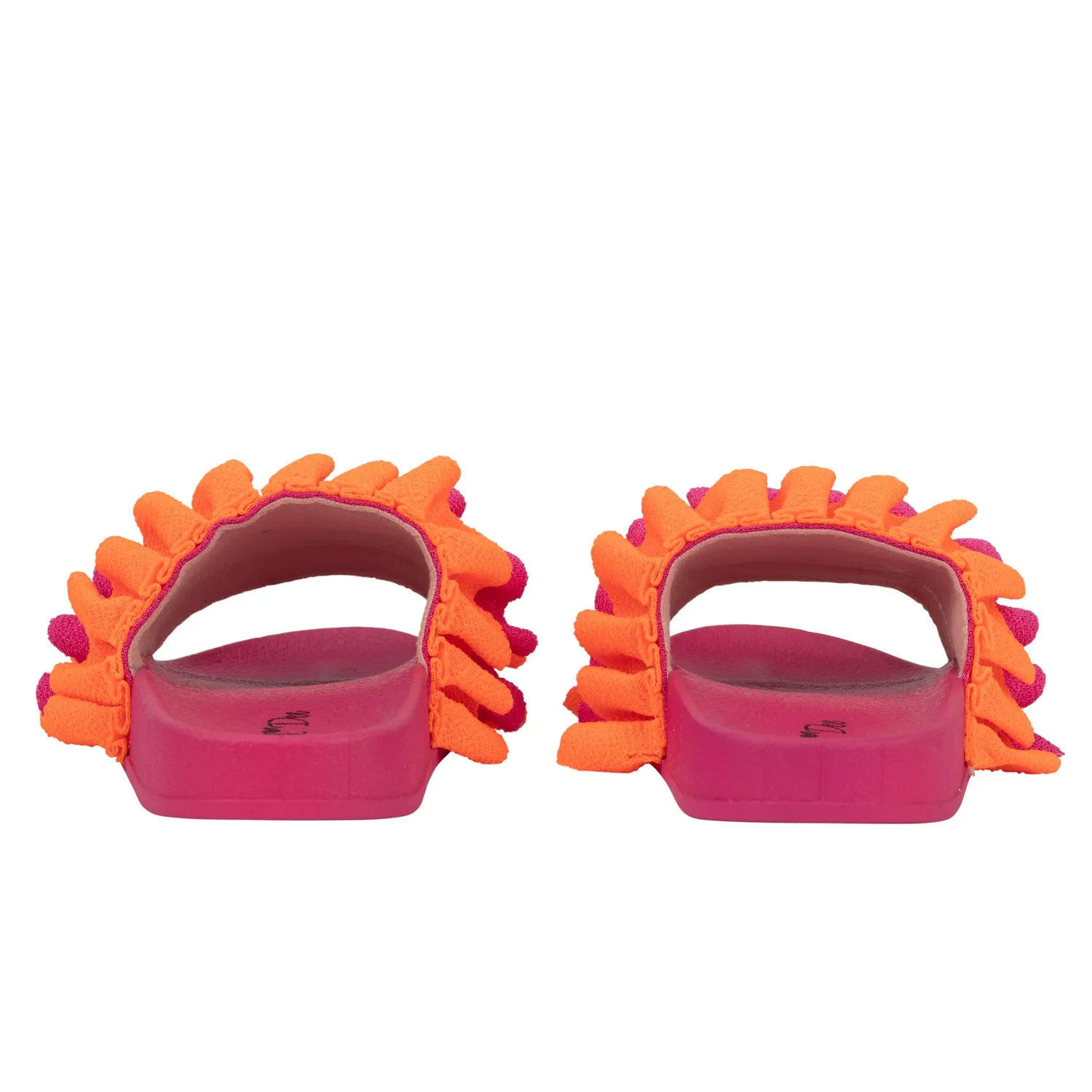 SS24 A Dee Girls Bold Hearts Frilly Sliders