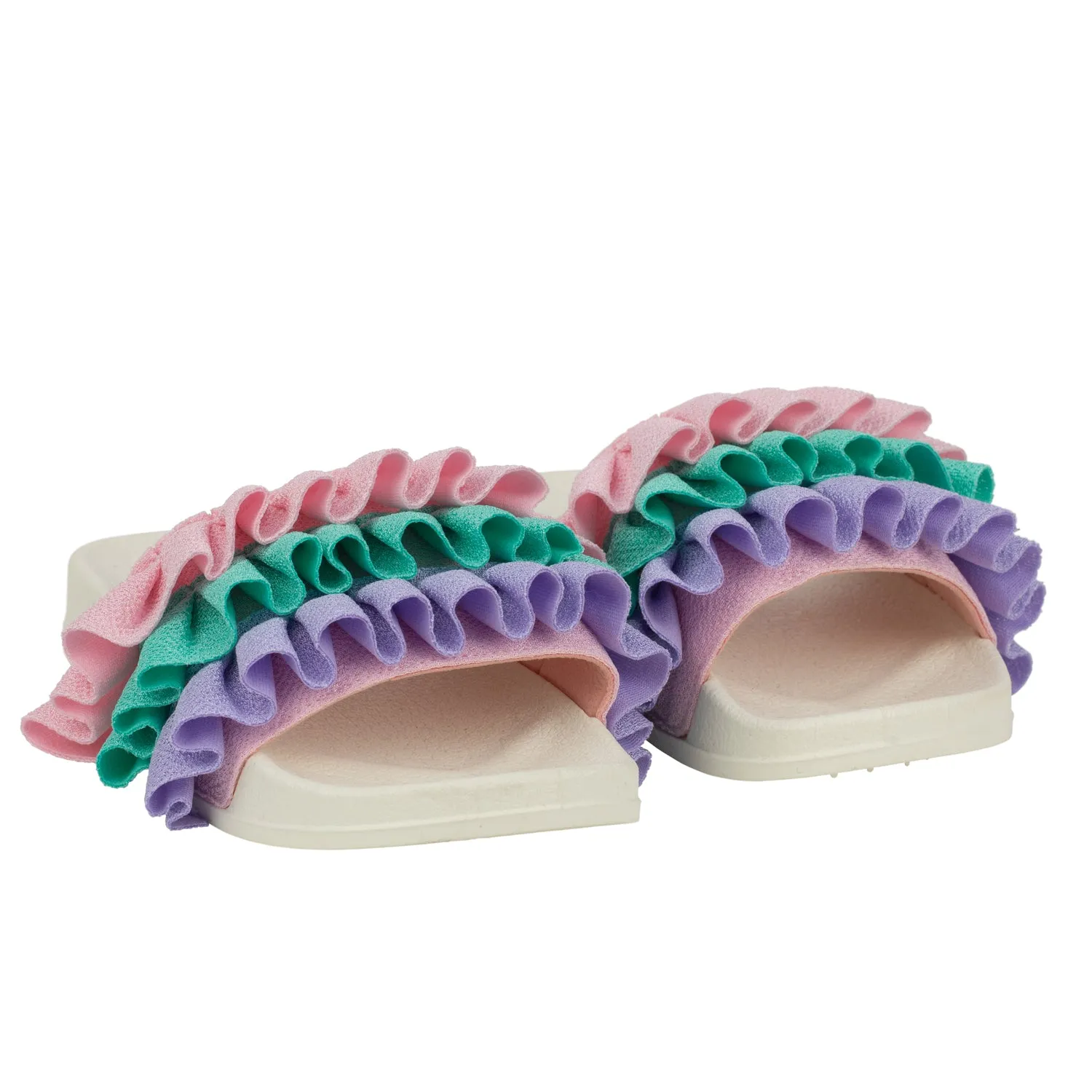 SS24 A Dee Girls Popping Pastels Frilly Sliders