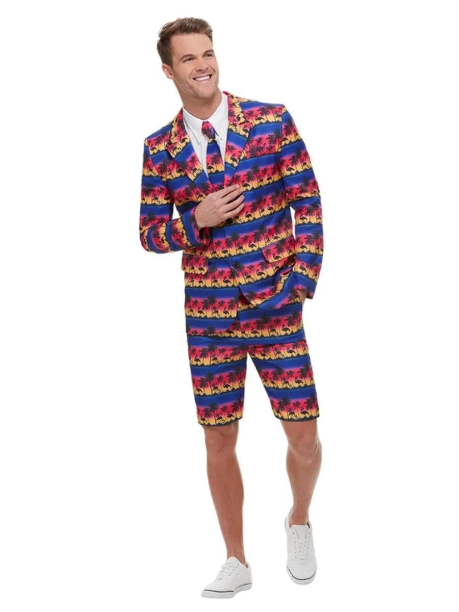 Sunset Flamingo Adult Male Summer Suit