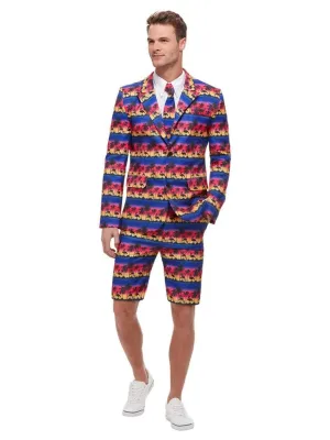 Sunset Flamingo Adult Male Summer Suit