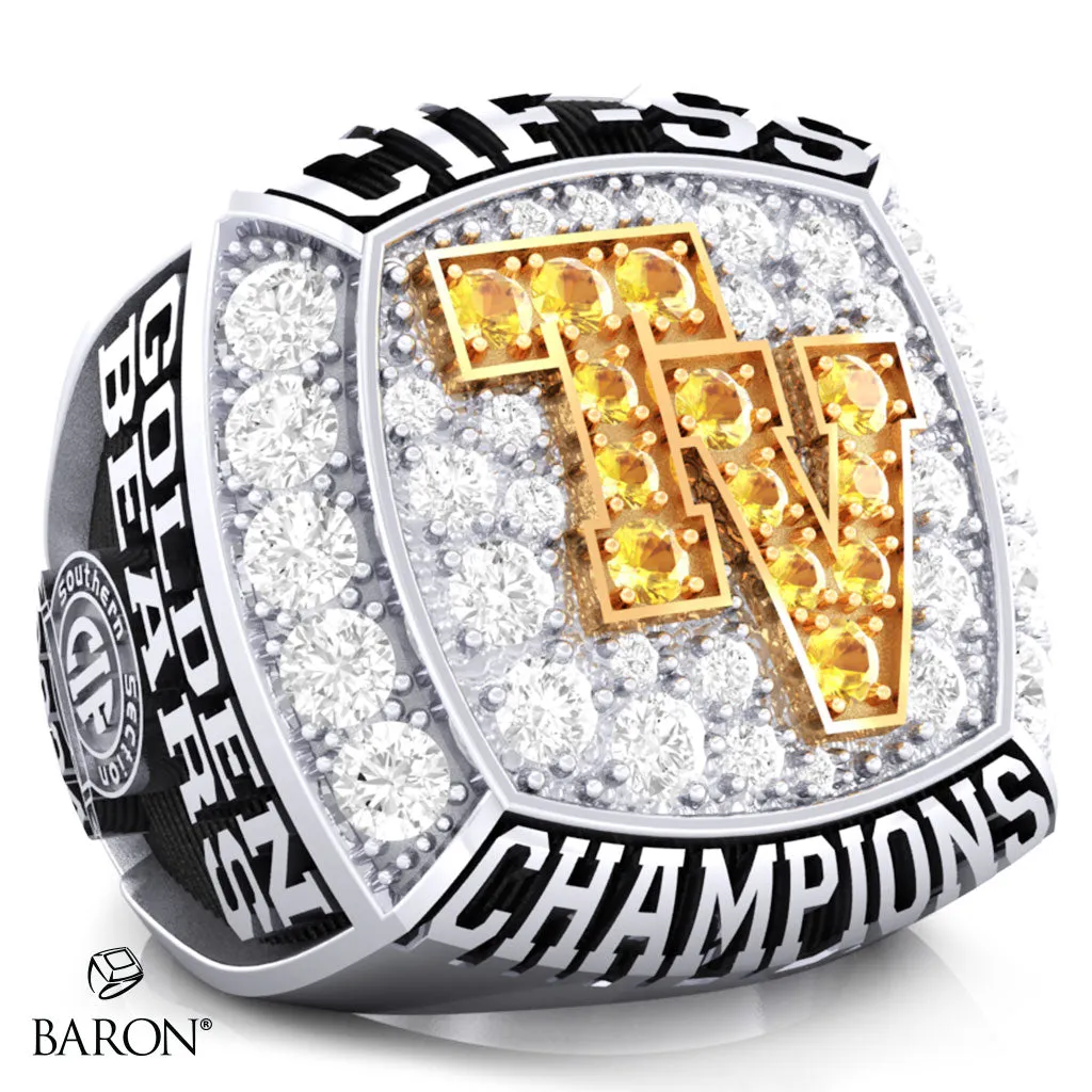 Temecula Valley Boys Basketball 2024 Championship Ring - Design 1.10