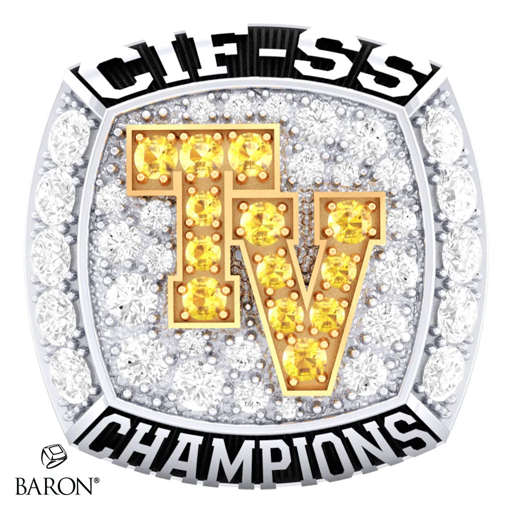 Temecula Valley Boys Basketball 2024 Championship Ring - Design 1.10