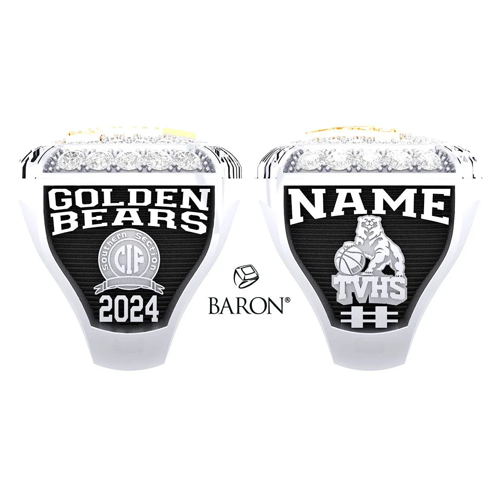 Temecula Valley Boys Basketball 2024 Championship Ring - Design 1.10