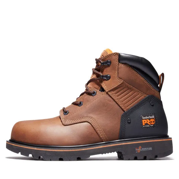 Timberland Pro Men's Ballast 6" Steel Toe Work Boot- Brown TB1A29H7214