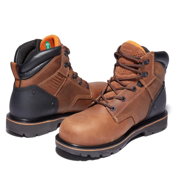 Timberland Pro Men's Ballast 6" Steel Toe Work Boot- Brown TB1A29H7214