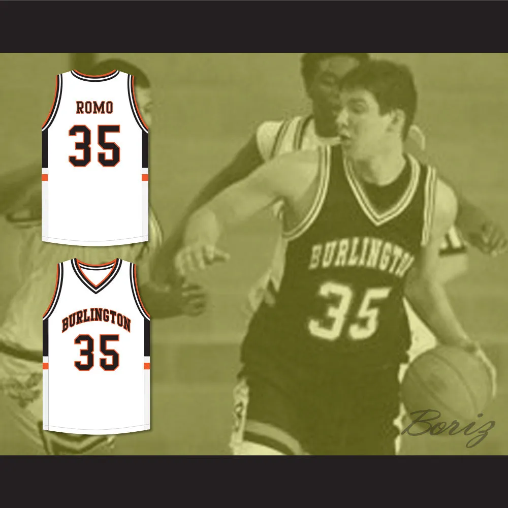 Tony Romo 35 Burlington High School White Basketball Jersey