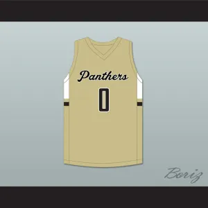 Trevor Keels 0 Paul VI Catholic High School Panthers Old Gold Basketball Jersey 2