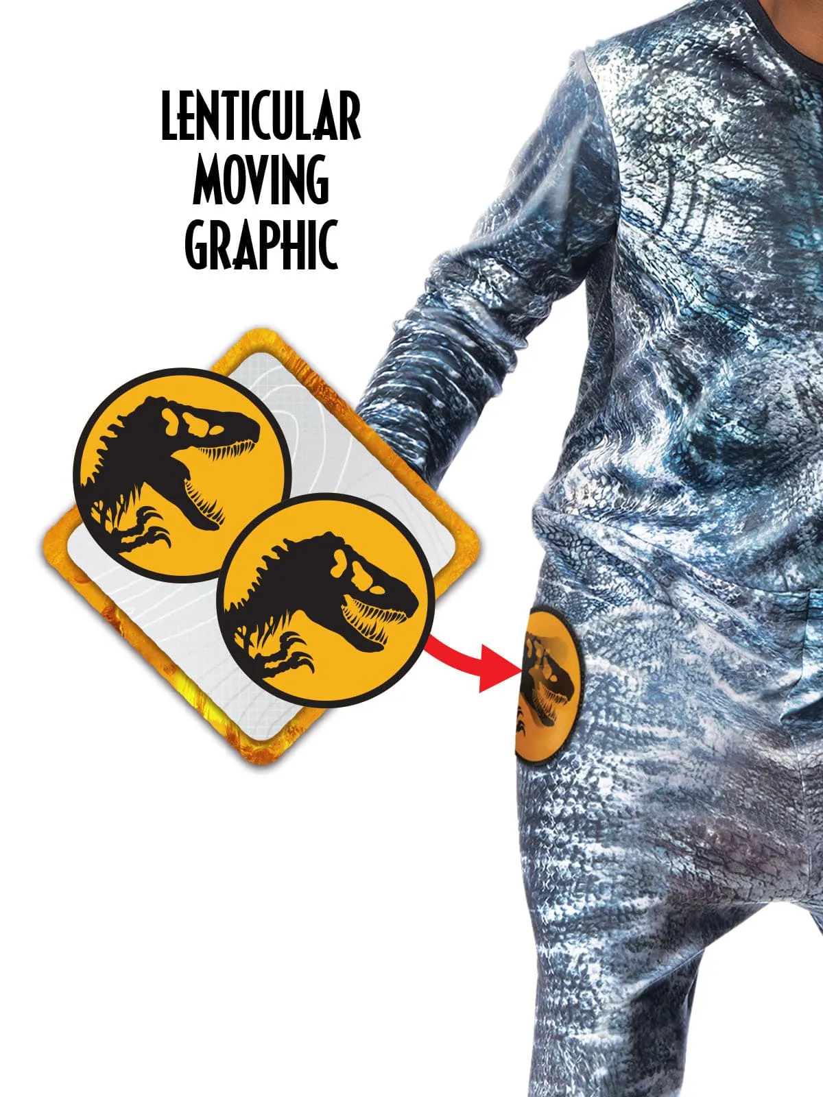 Velociraptor Blue Jurassic World Dominion Deluxe Child Costume