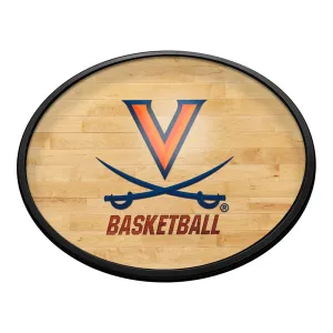 Virginia Cavaliers: Hardwood- Oval Slimline Lighted Wall Sign