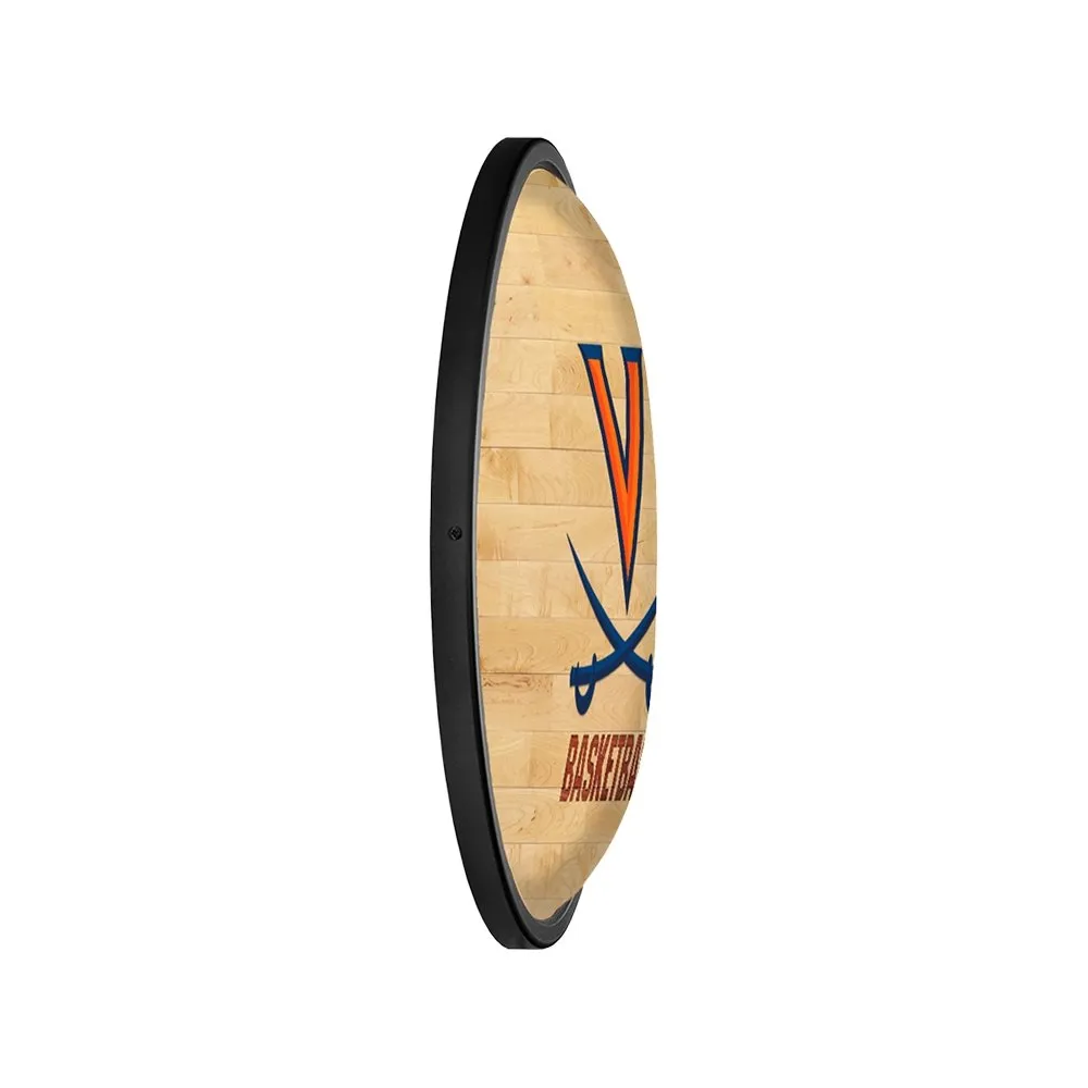 Virginia Cavaliers: Hardwood- Oval Slimline Lighted Wall Sign