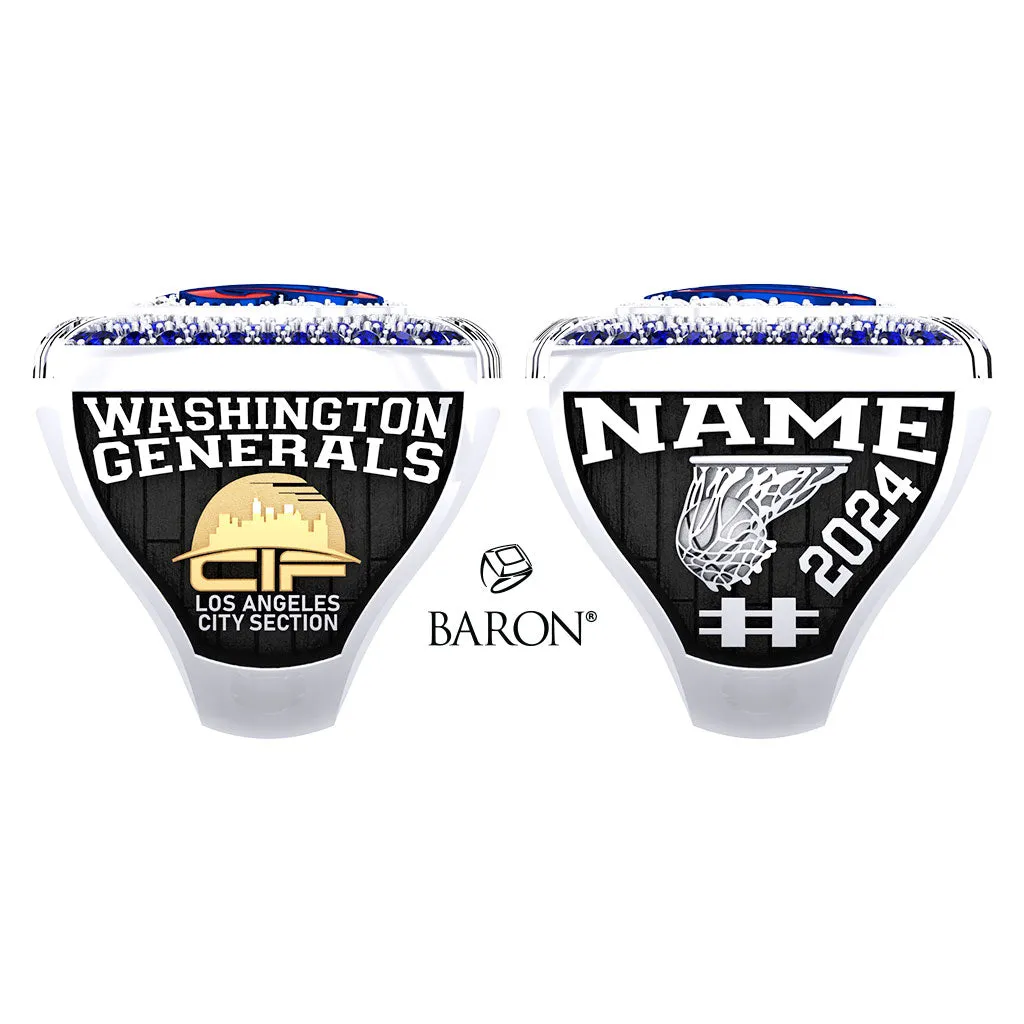 Washington Prep Boys Basketball 2024 Championship Ring - Design 2.5