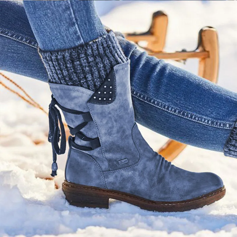 WeatherGuard™ | Mid-Calf Weatherproof Boots | Durable Waterproof Material, Slip-Resistant Sole & Insulated Comfort